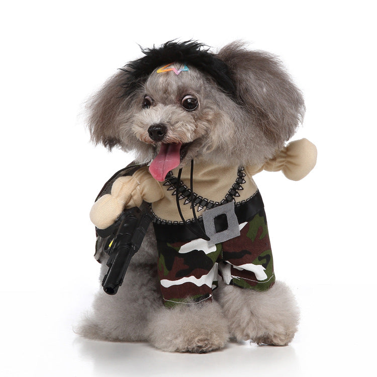 Dog clothing with costume design, polyester