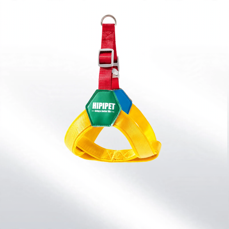 Y-shaped dog harness made of polyester, adjustable