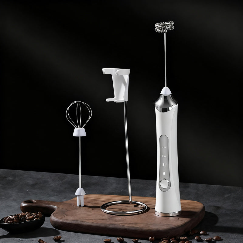 Electric milk frother, USB-C, multiple functions
