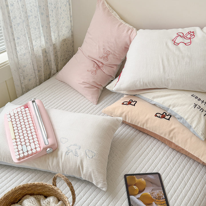 Cotton pillowcase 48×74 cm, double-layered