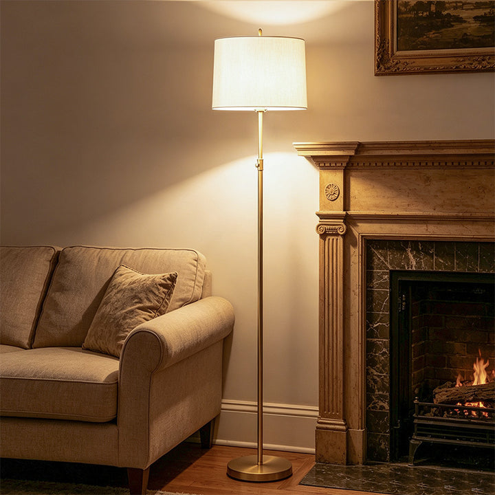 Floor lamp, copper, LED, 12W