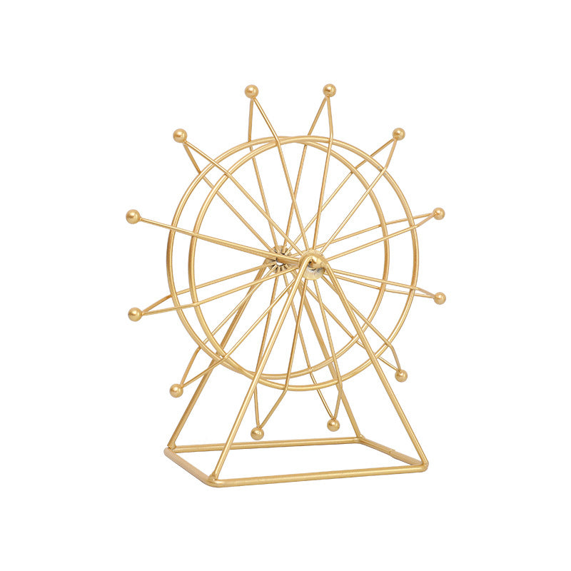 Rotatable giant wheel model, iron, European style