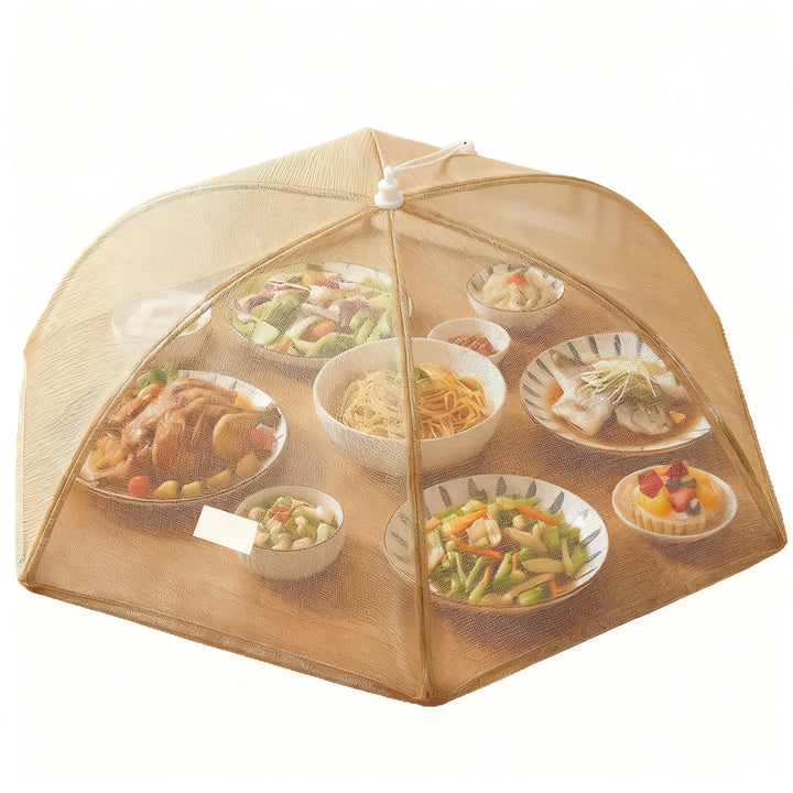 Foldable food cover with anti-germ coating