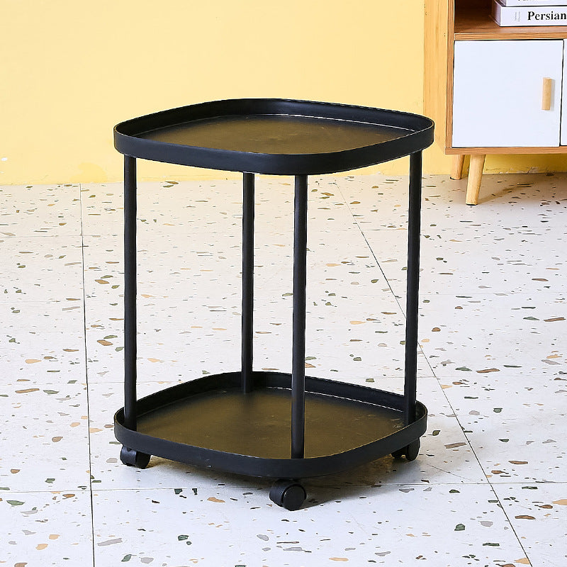 Mobile side table with wheels, 43×43×53 cm