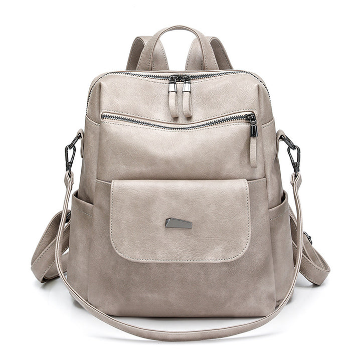 Women's backpack made of PU, large capacity