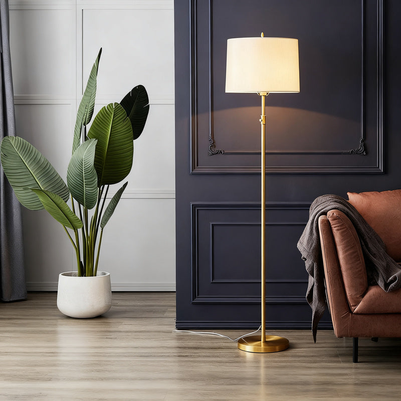 Floor lamp, copper, LED, 12W