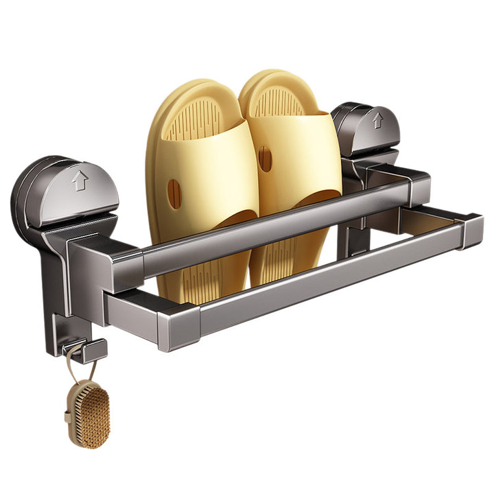 Bathroom slipper holder with suction cup, extendable