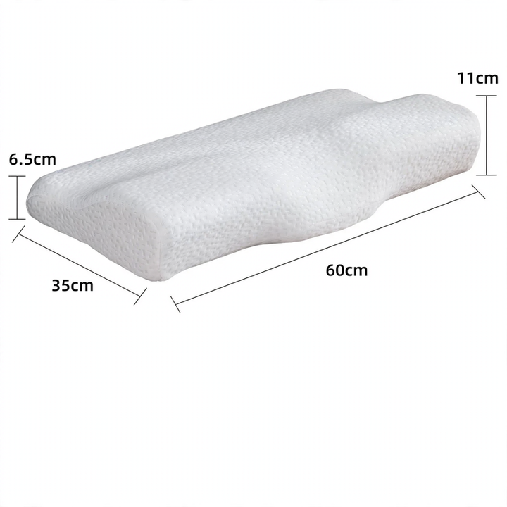 Memory foam neck support pillow, butterfly shape