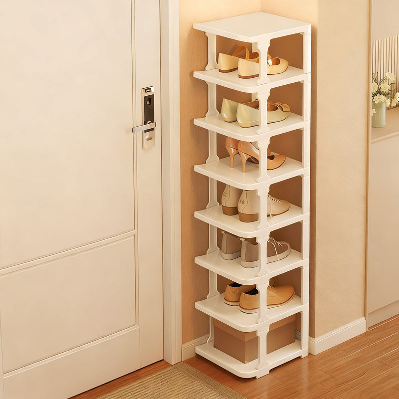 Plastic shoe rack, 9-layered