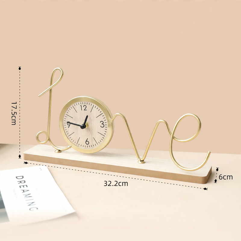 Iron clock, table clock, modern design