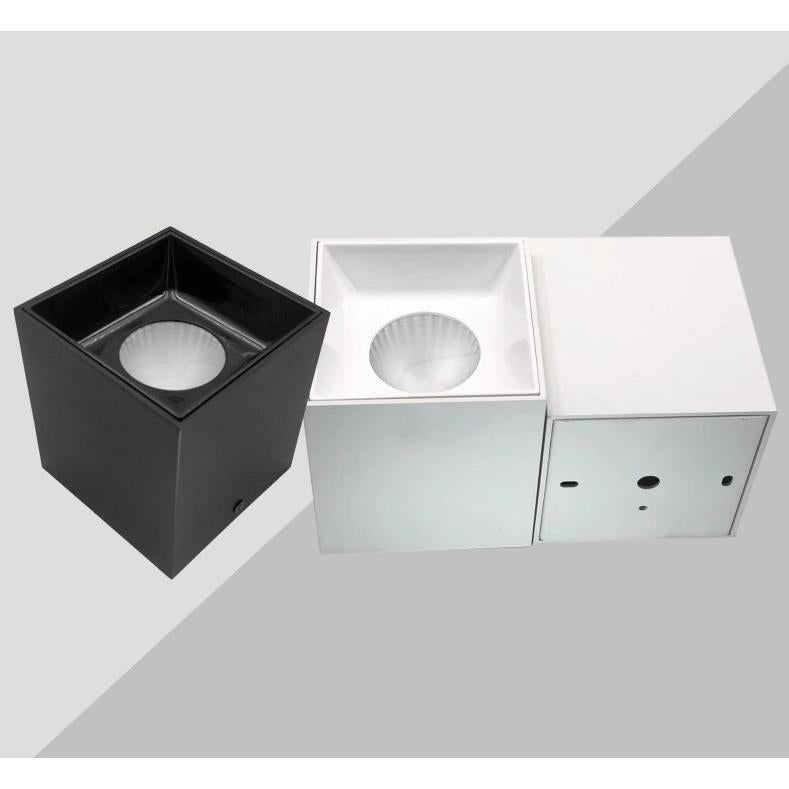 LED Surface-mounted spotlight square 75×75 mm, COB