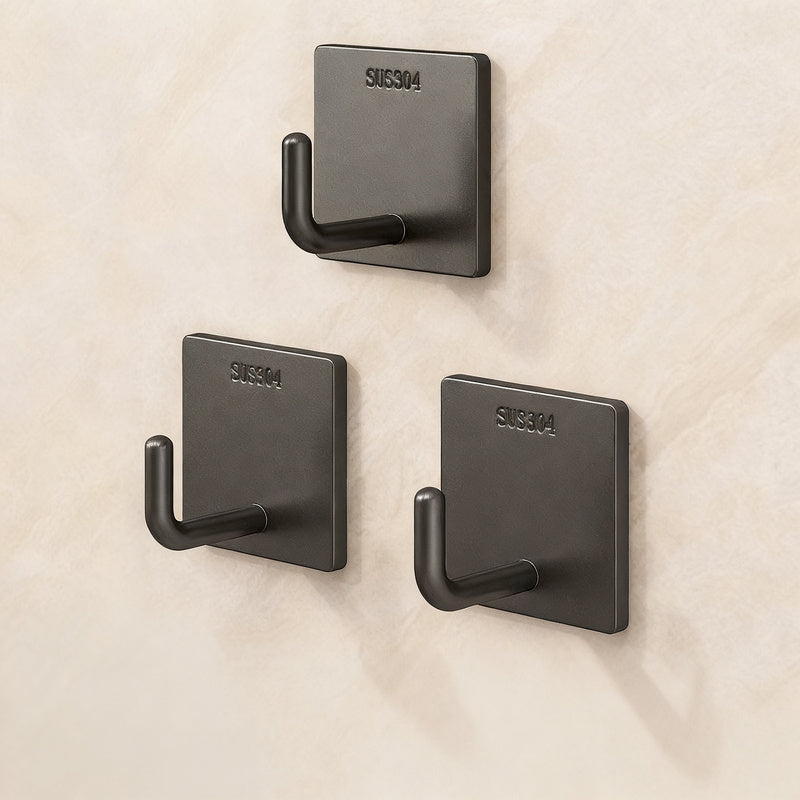 Stainless steel adhesive hooks with strong hold