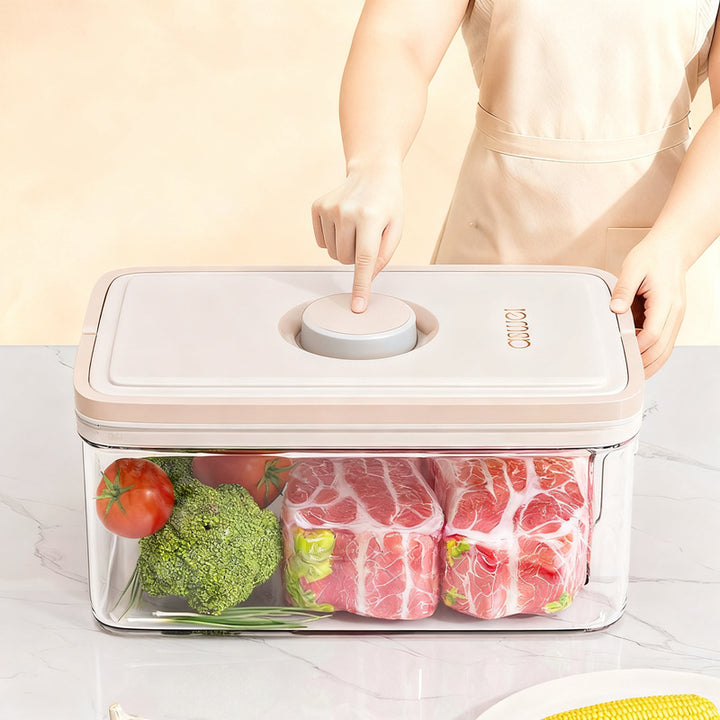 Refrigerator storage box with micro vacuum, 3.6 L