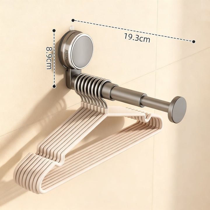 Suction cup drying rack, expandable, no drilling