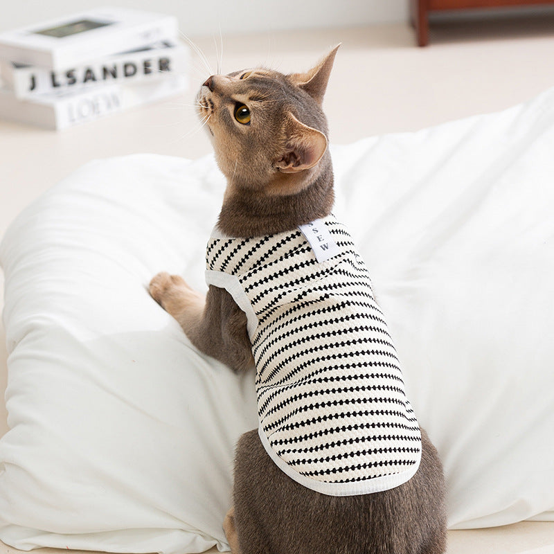 Cotton vest for dogs and cats, Spring/Summer