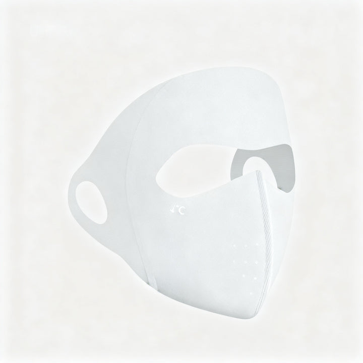 UV protection face mask with ear loops and neck protection
