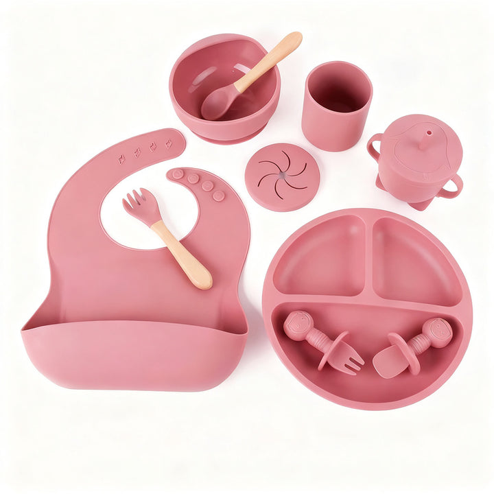Silicone children's dish set, 6 pieces