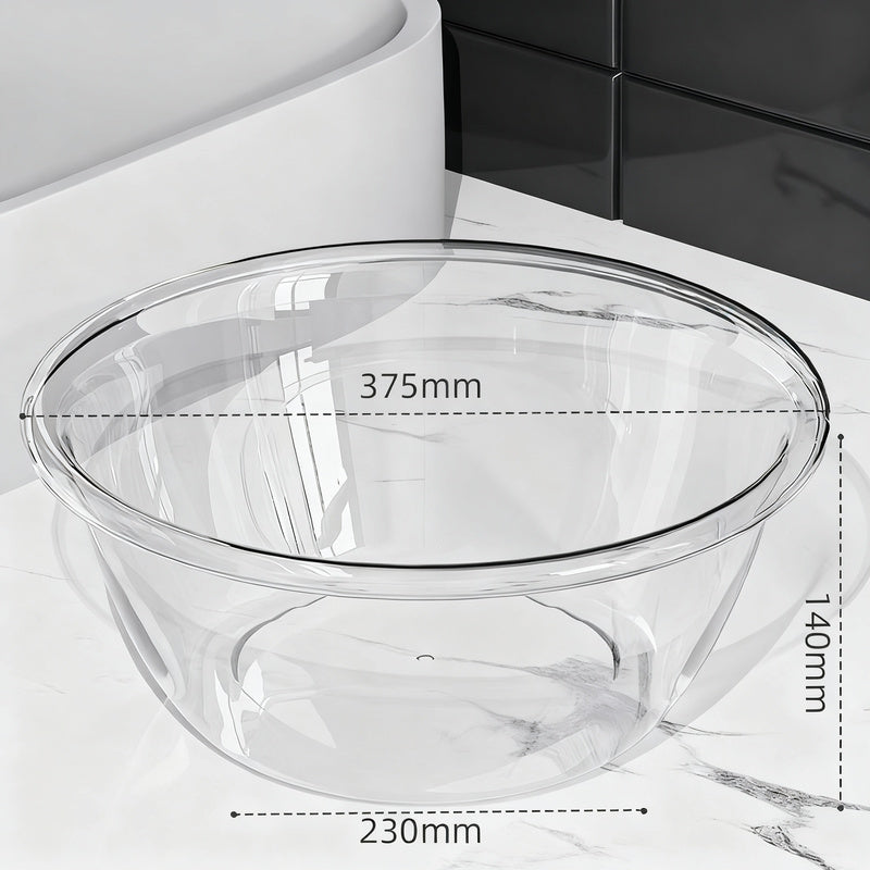 Plastic sink, transparent, robust