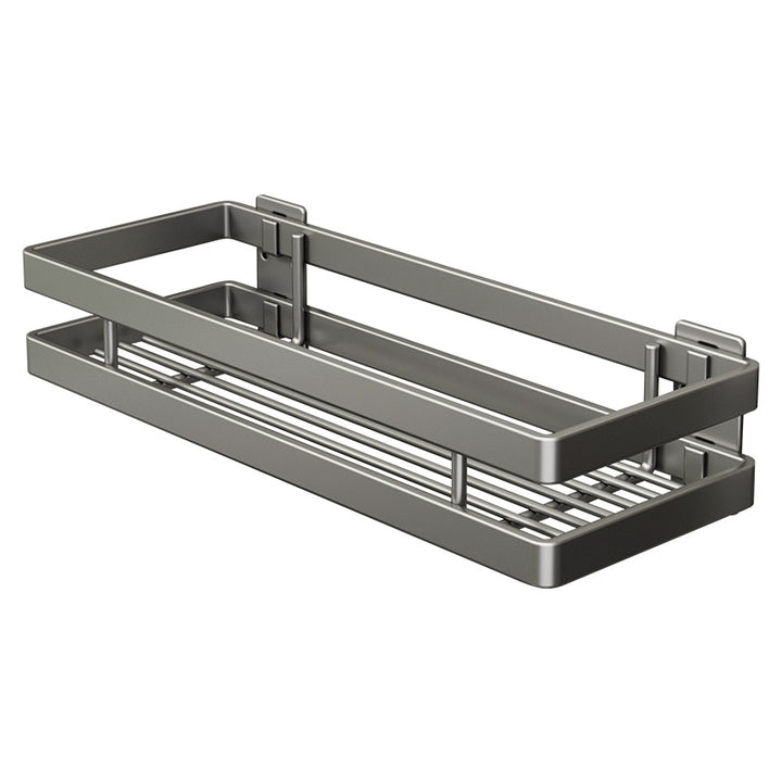 Wall-mounted kitchen shelf made of aluminum