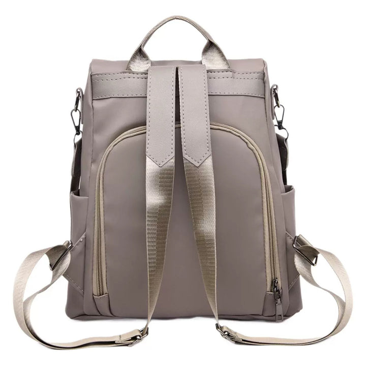 Nylon backpack for women, compact, leisure