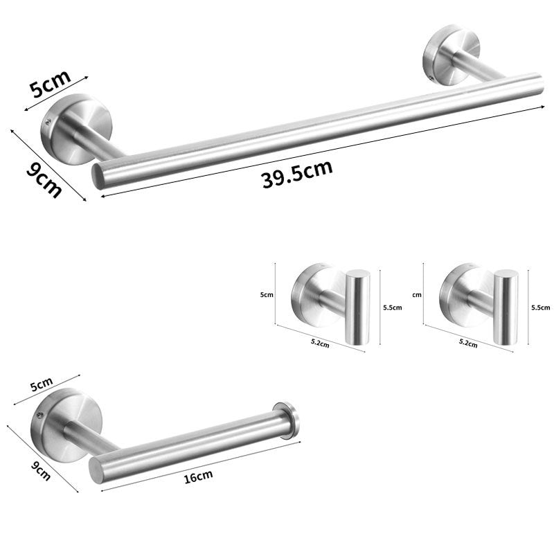 Stainless steel wall hooks, adhesive, bathroom and kitchen