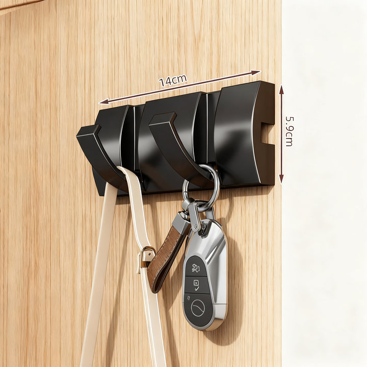 Foldable bathroom door hooks made of ABS