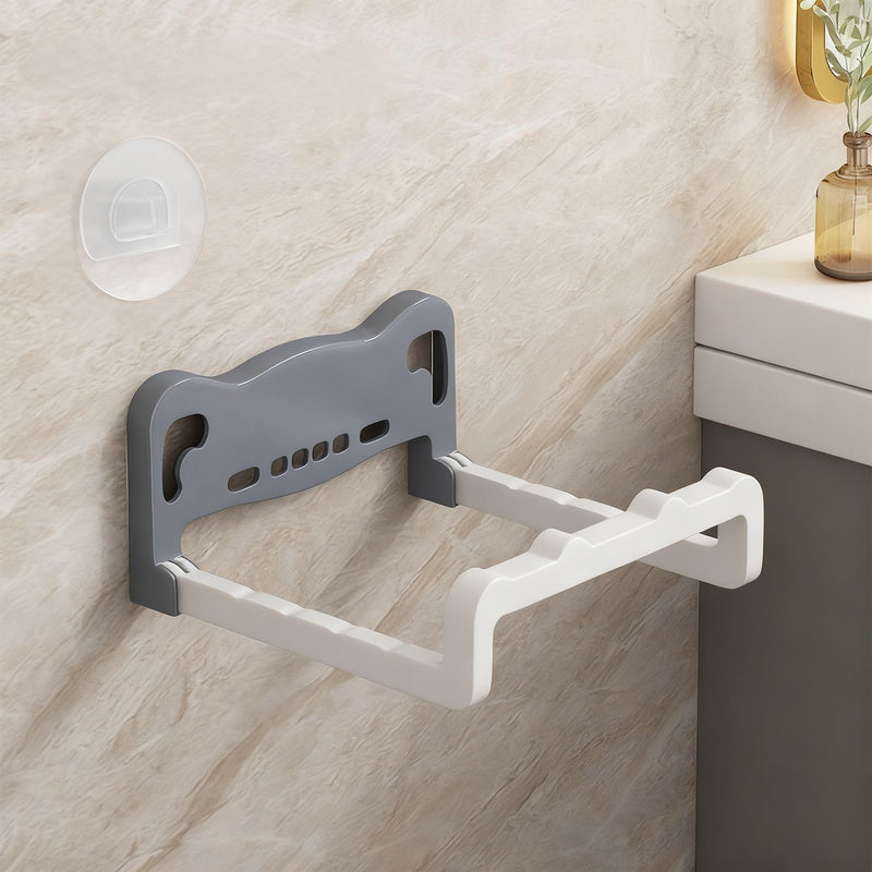 Plastic wall shelf with suction cup, extendable