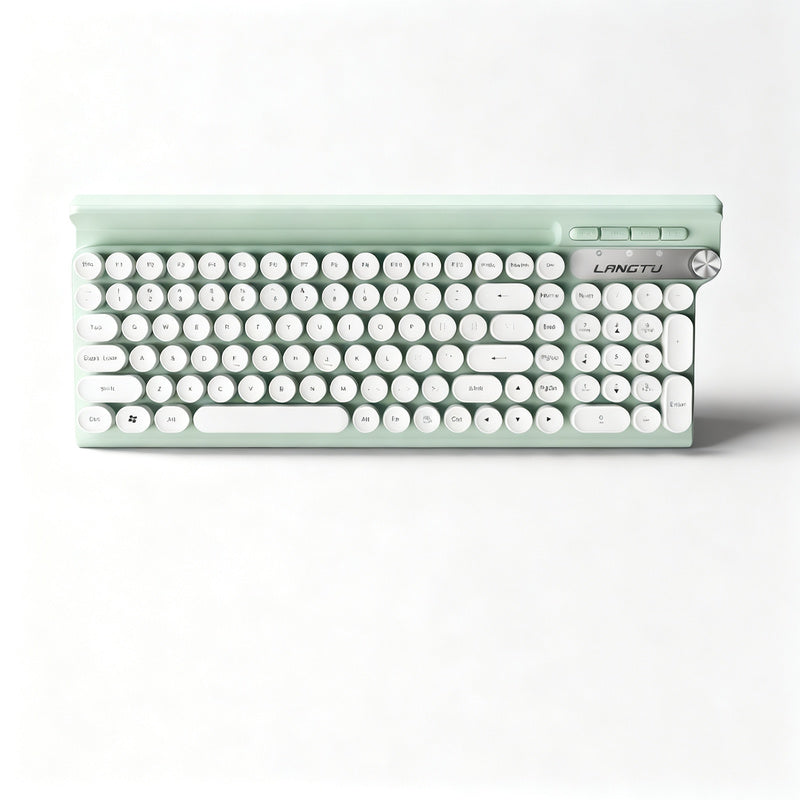 Wired gaming keyboard with mechanical switches