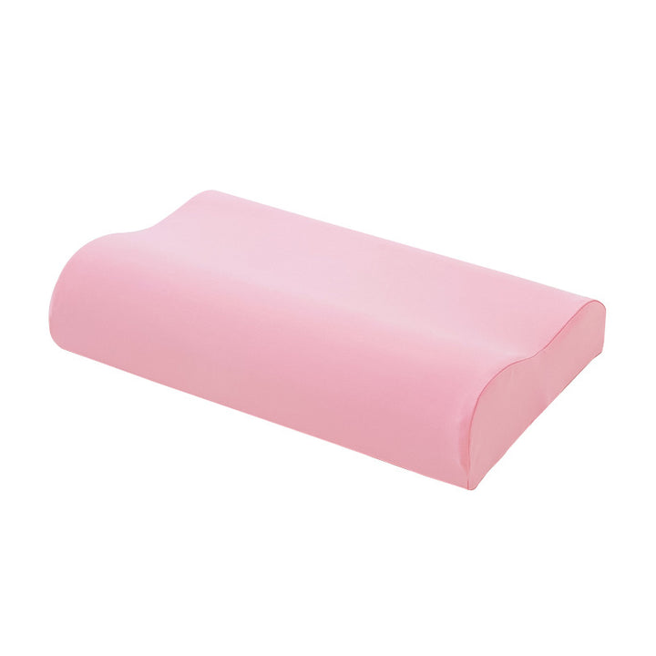 Memory foam neck support pillow, wave profile