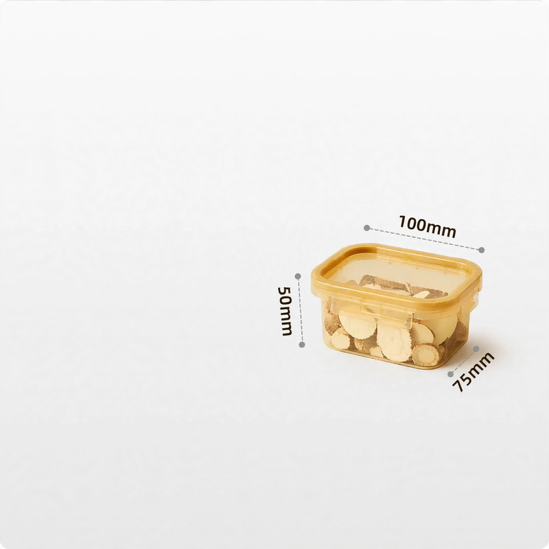 Plastic storage boxes, 200–900 ml
