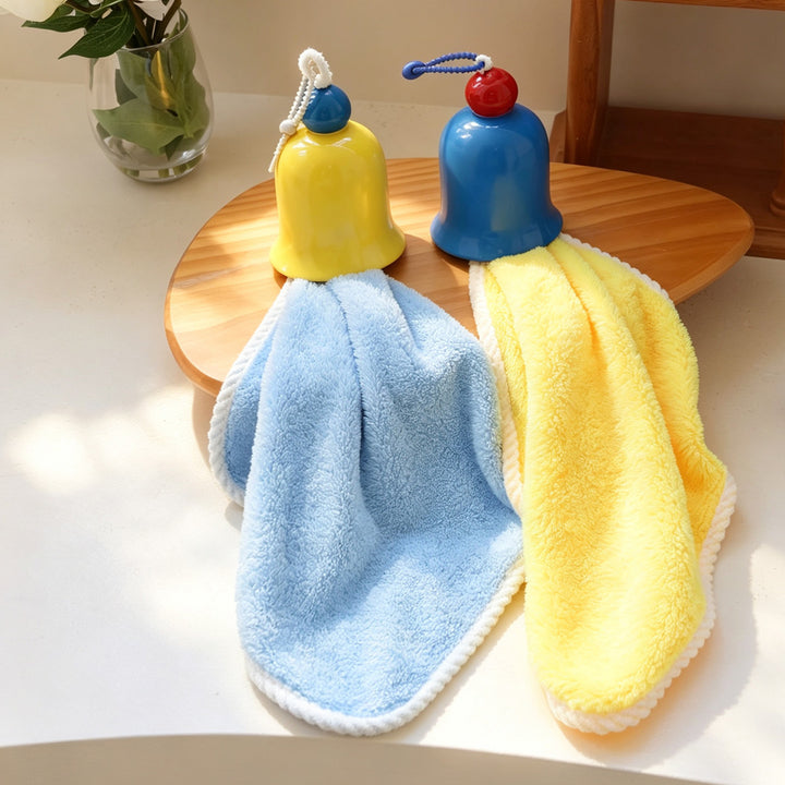 Towel with bell design, cotton