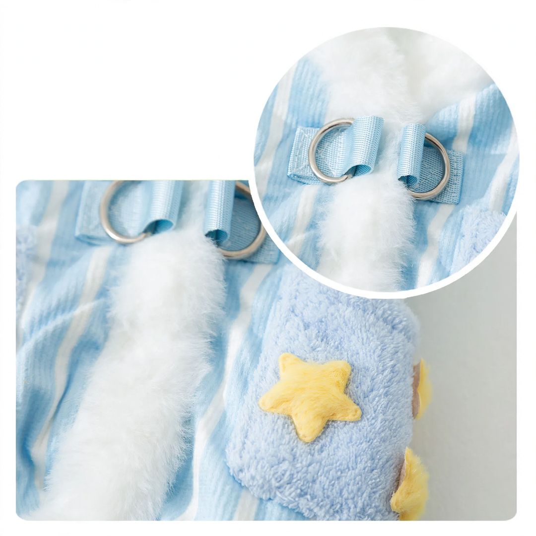 Pet heating set with scarf and vest