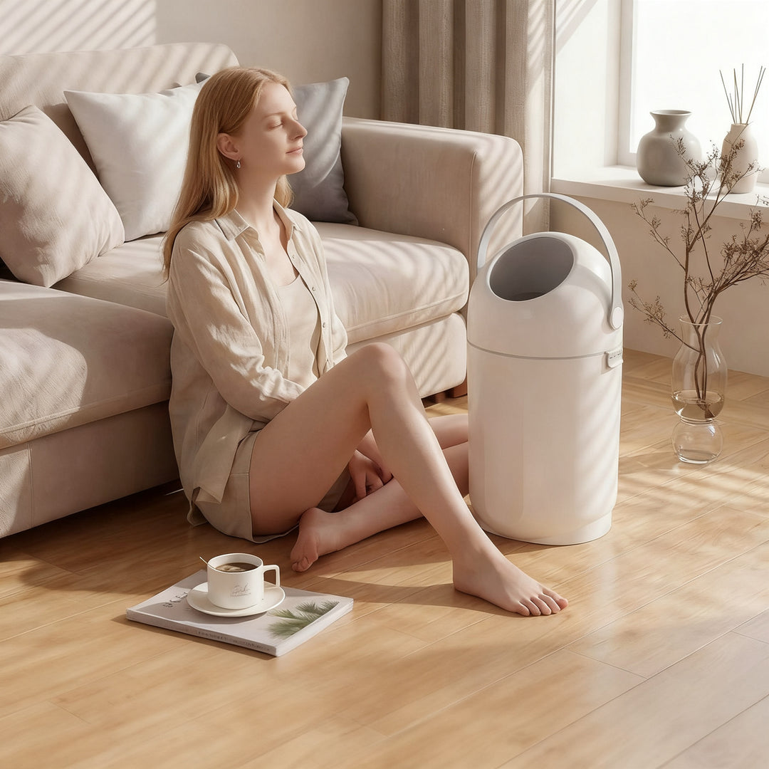 Diaper pail with lid, 12 L, odor-proof