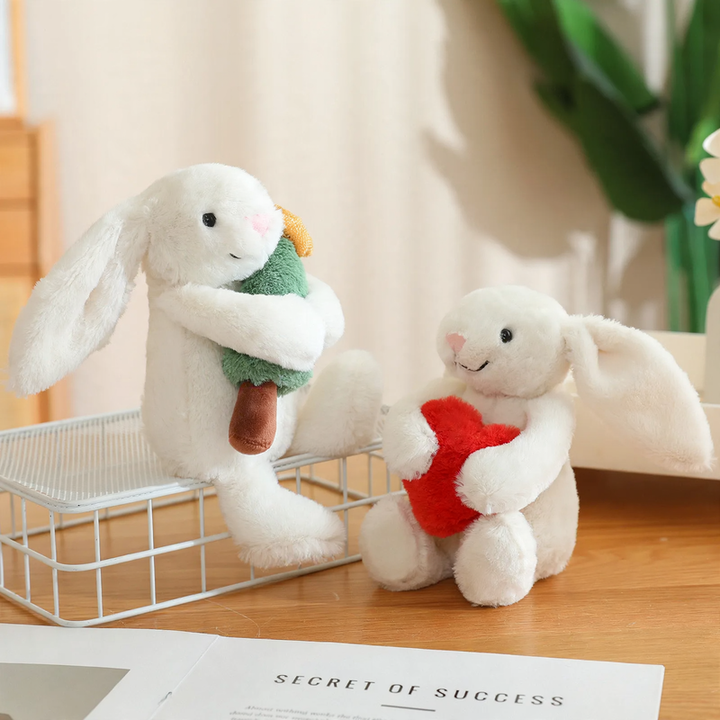 Plush Rabbit with Heart, Stuffed Animal
