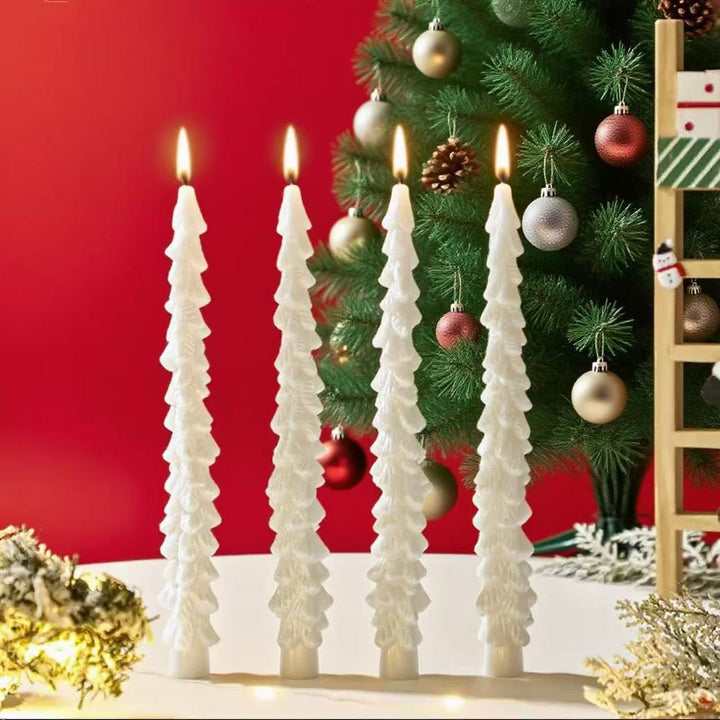 Christmas tree scented candle, handcrafted