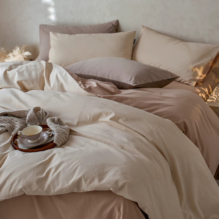 Cotton bedding set, 4-piece, long staple combed