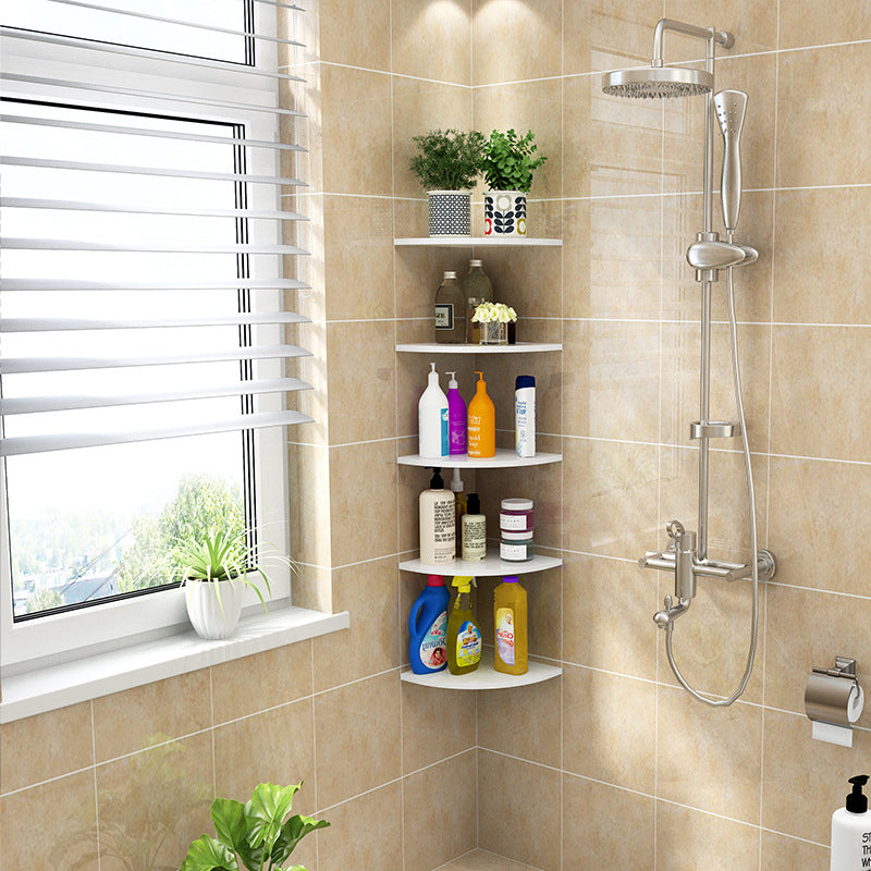 Wall shelf made of plastic, self-adhesive