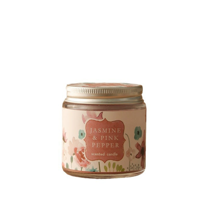 Scented candle made of soy wax, glass cup