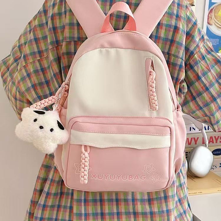 Nylon-Backpack, breathable, solid colors