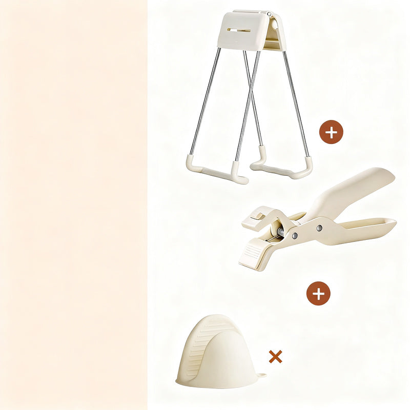 Heat protection tongs for bowls and plates