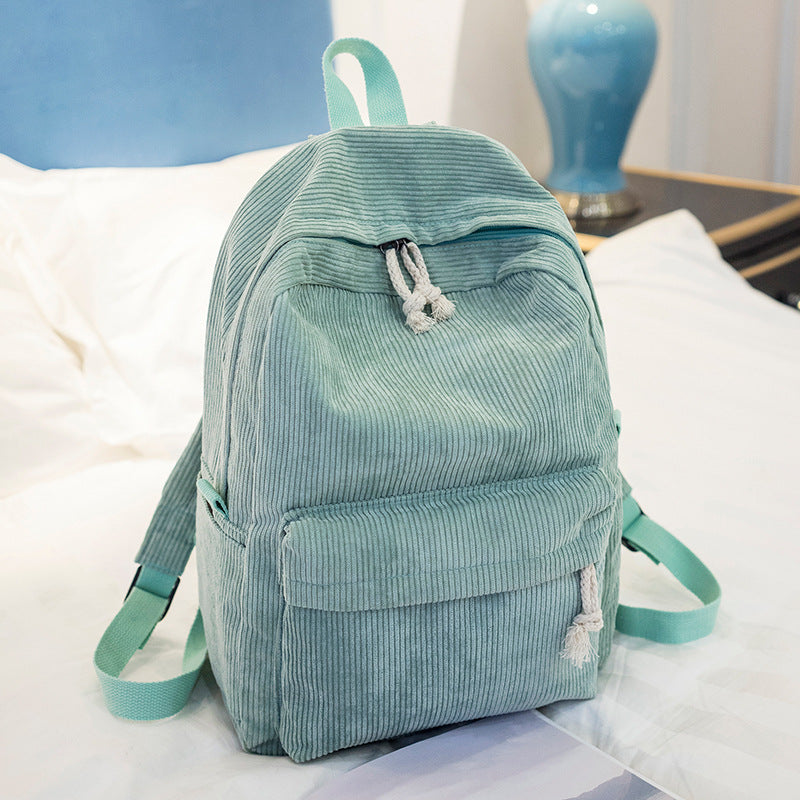 Corduroy backpack, 20–35 L, warming