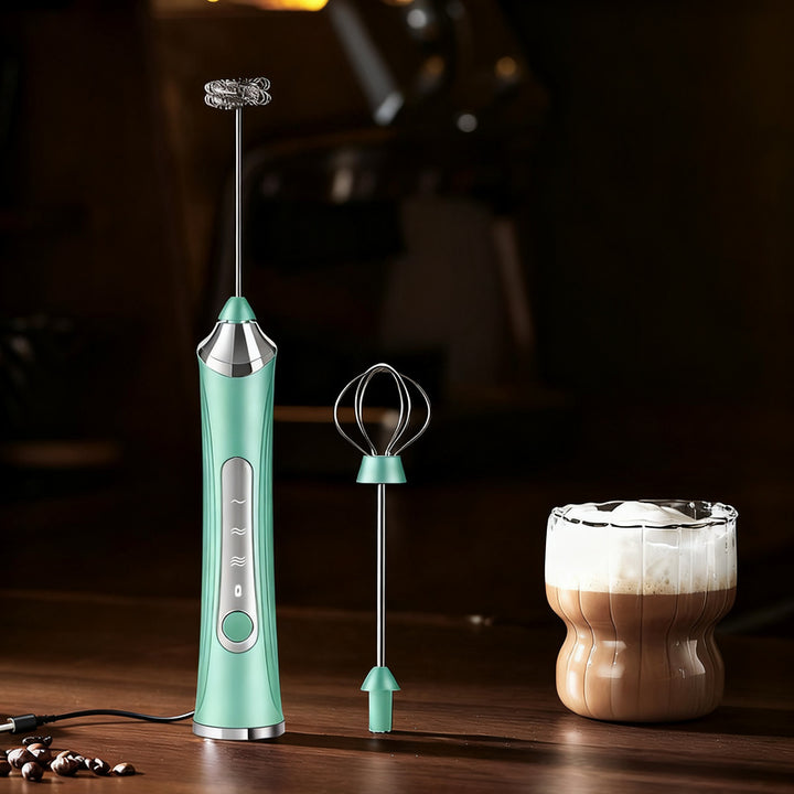 Electric milk frother, USB-C, multiple functions