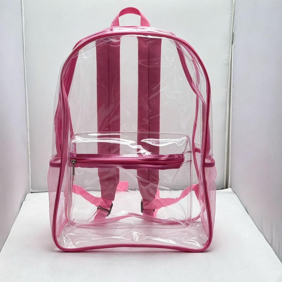 Transparent PVC backpack with large capacity