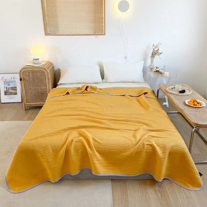 Cotton summer blanket, machine washable