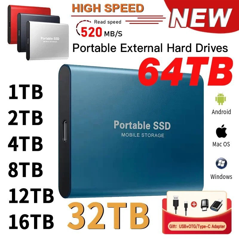 External SSD M.2, USB 3.0, Aluminum