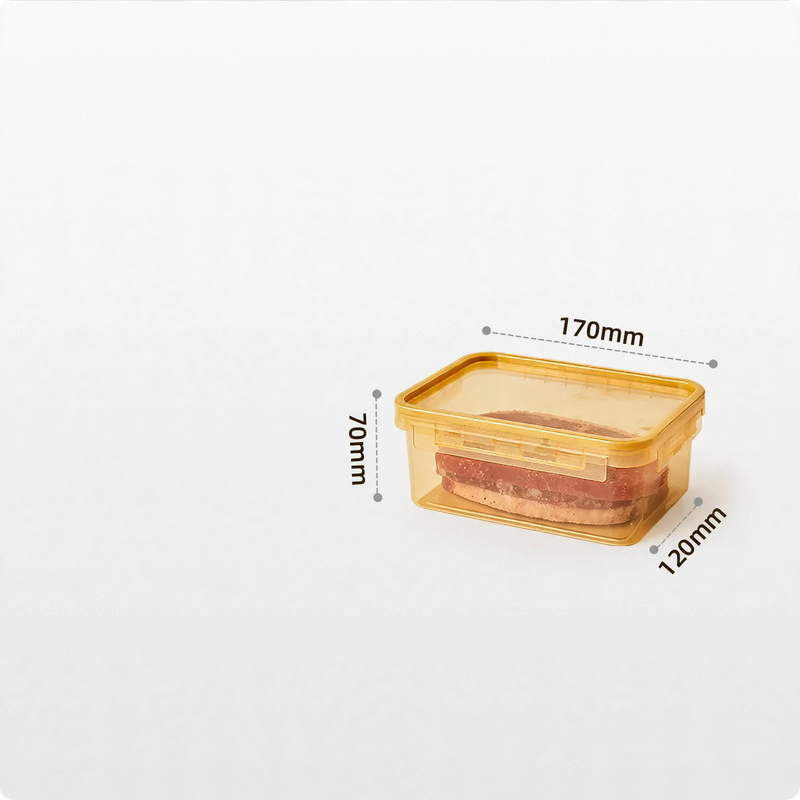 Plastic storage boxes, 200–900 ml