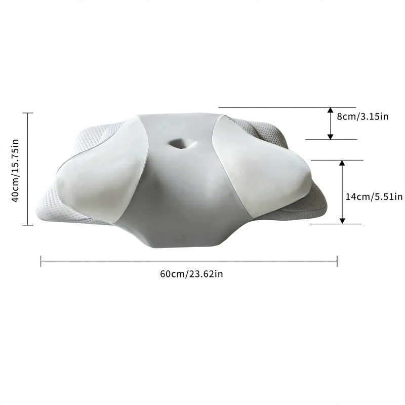 Memory foam neck support pillow