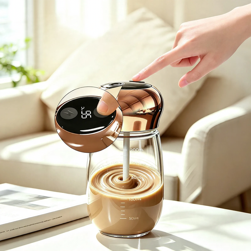Electric Stirring Mixer made of Glass with Temperature Display
