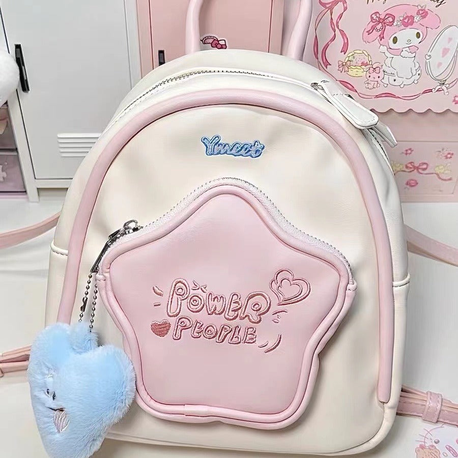 Mini-backpack with five-star design