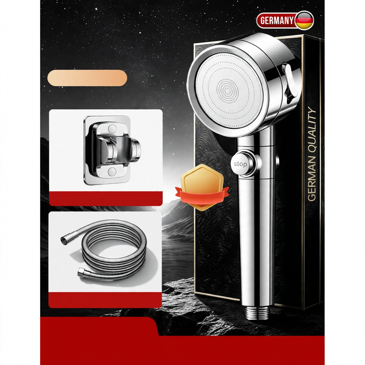 High-pressure shower head with turbo function